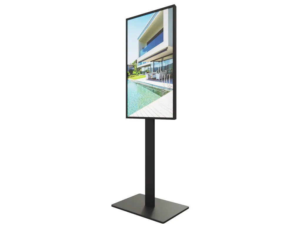 écran LCD pour dynamiser vos vitrines - agences immobilières belgique et luxembourg